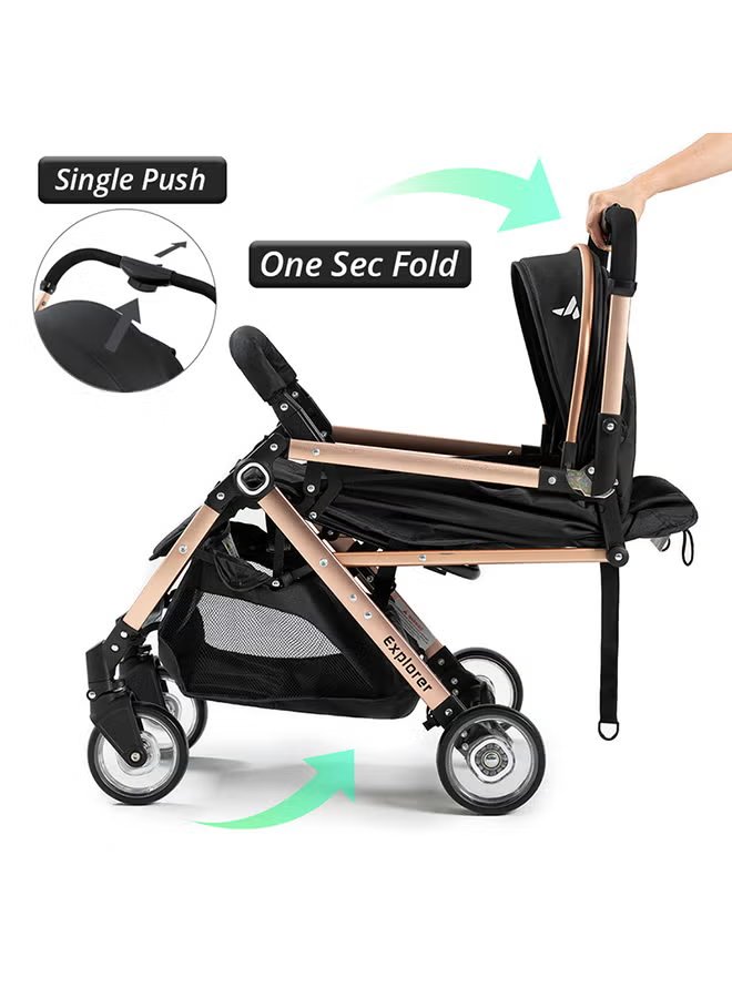 Teknum Explorer Travel Stroller - Black 2