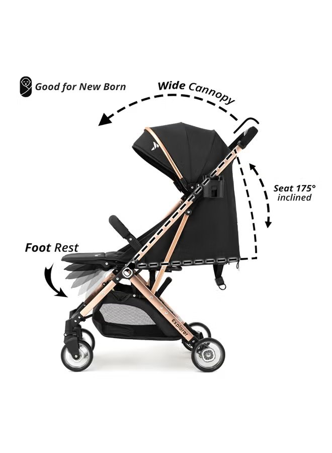 Teknum Explorer Travel Stroller - Black 3
