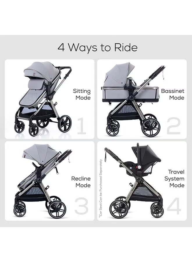 TEKNUM 3 in 1 Travel Prime Stroller - Grey 3