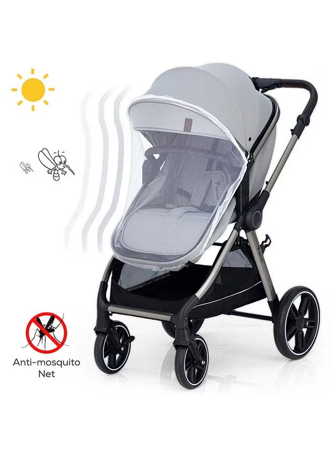 TEKNUM 3 in 1 Travel Prime Stroller - Grey 4