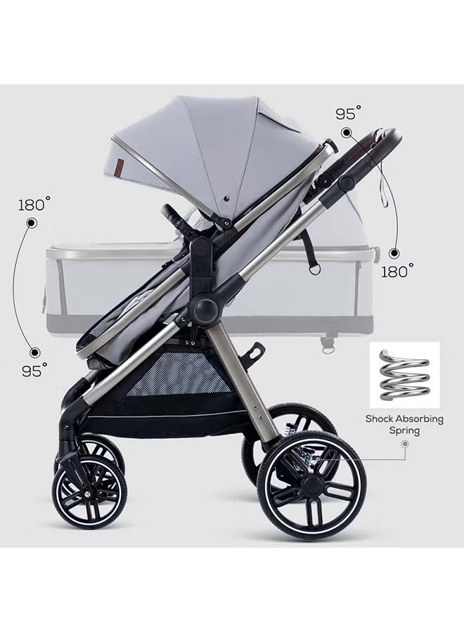 TEKNUM 3 in 1 Travel Prime Stroller - Grey 7