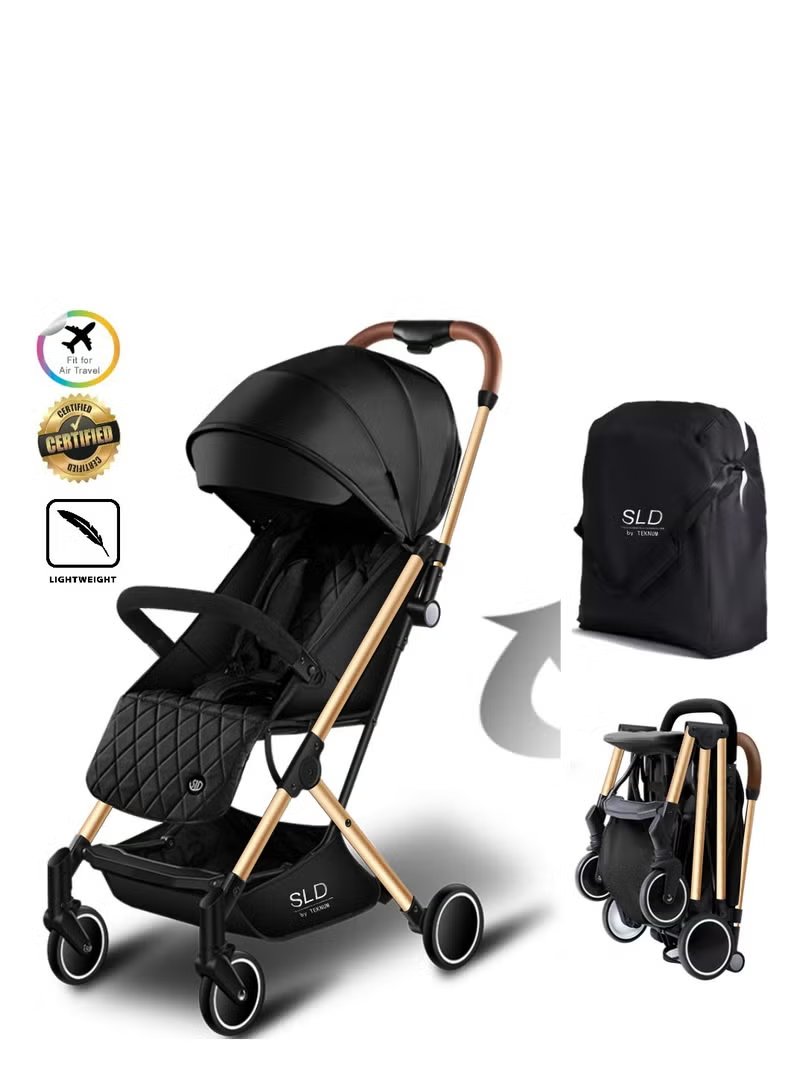 Teknum Travel Lite SLD Stroller - Black Gold 2