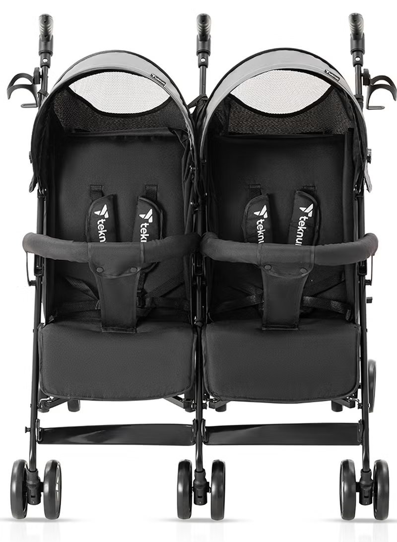 Teknum Twin Stroller Fellow - Grey 5