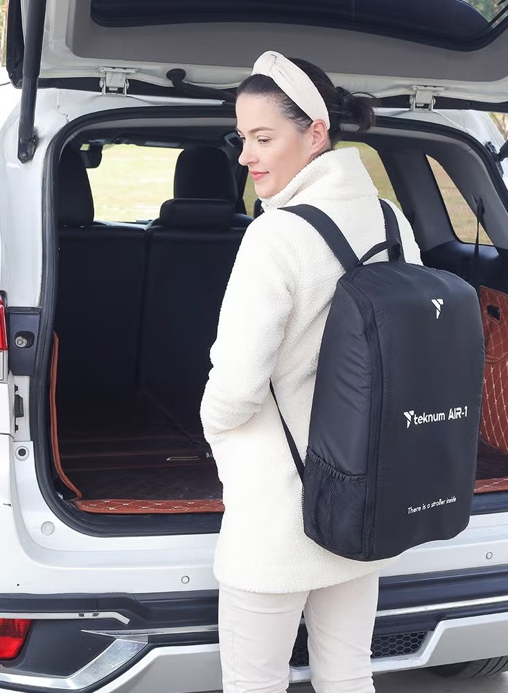 Teknum AIR-1 Travel Stroller with Carry Backpack - Black 4