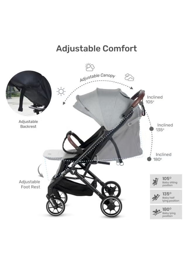 TEKNUM Travel Cabin Plus Stroller - Grey 7