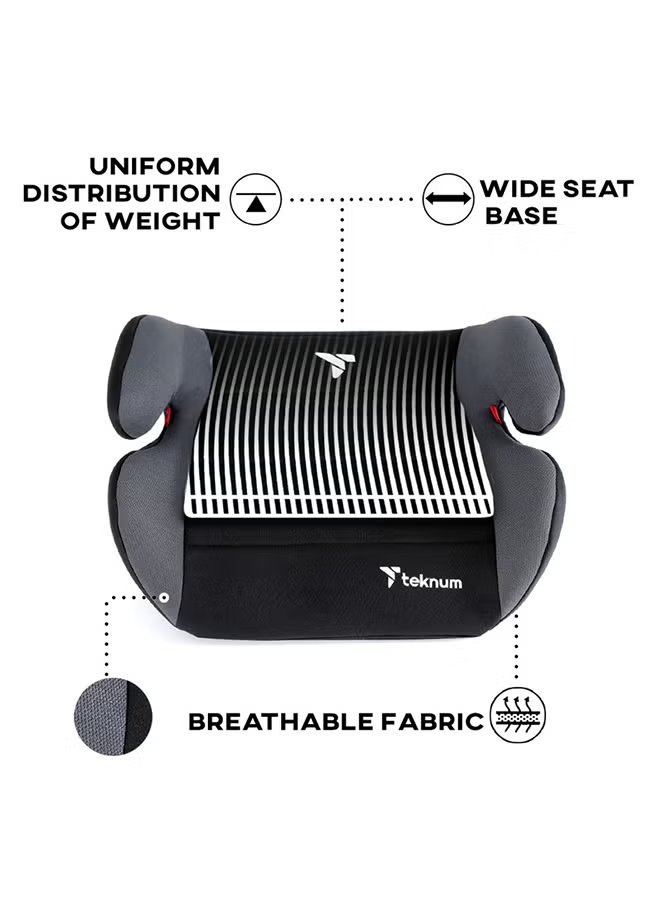 Teknum Car Seat Booster Pluto 4-12yrs Black 3
