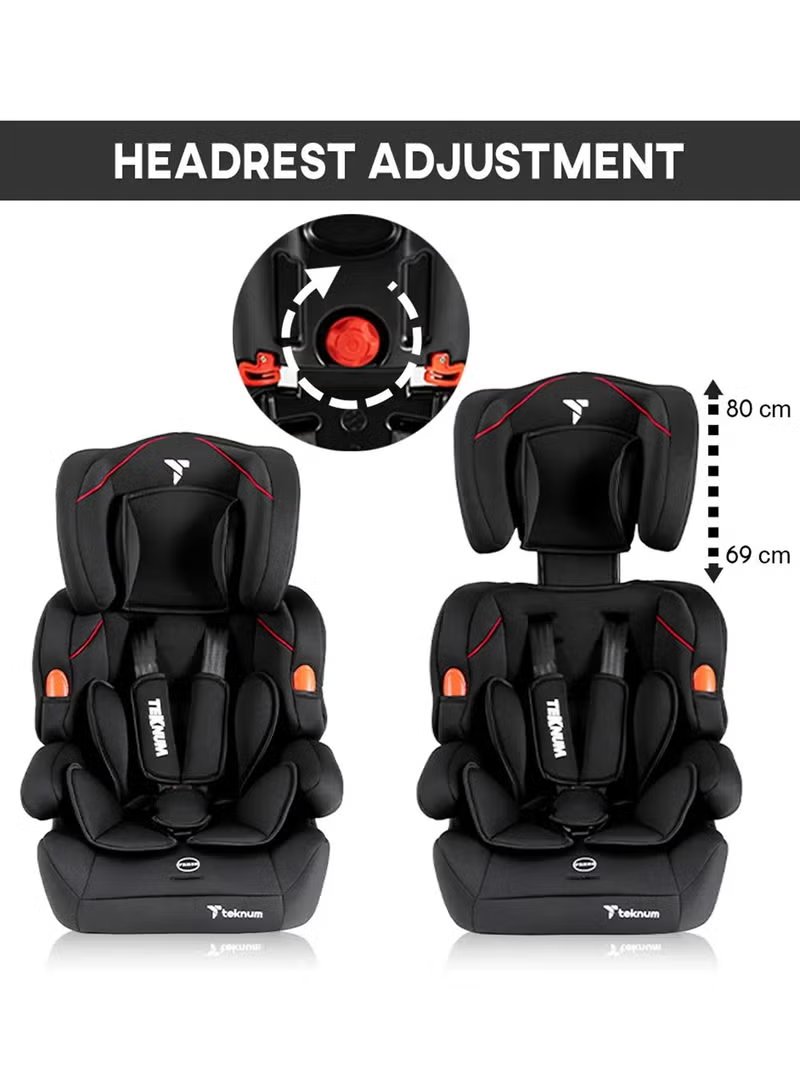 Teknum Nova Car Seat 9mnth-12yrs Black 5