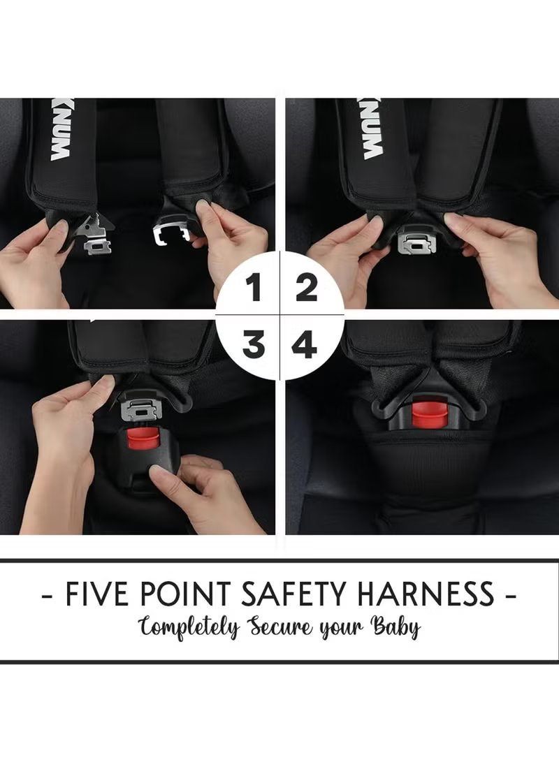 Teknum Nova Car Seat 9mnth-12yrs Black 6