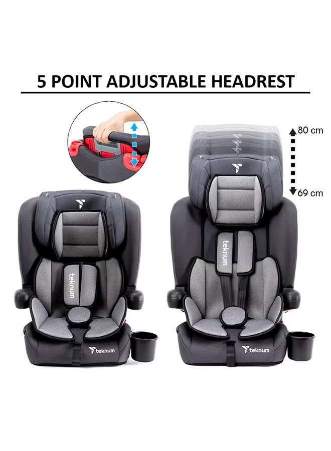 Teknum Pack and Go Foldable Car Seat Grey 5