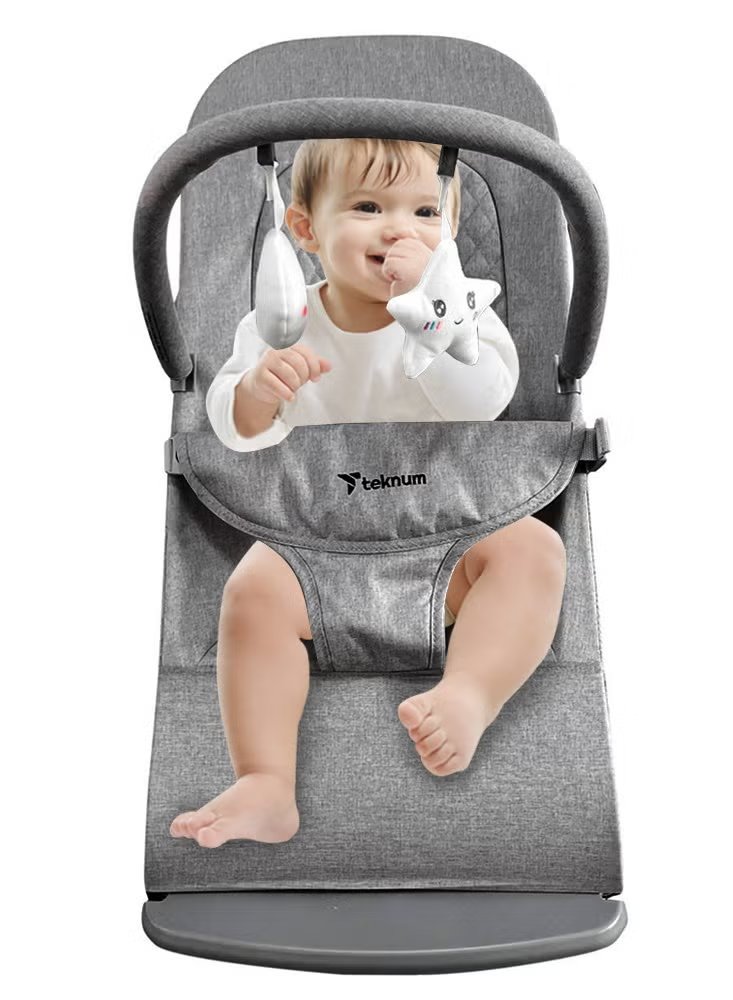 Teknum 3-Stage Baby Bouncer/Recliner Seat - Grey 2