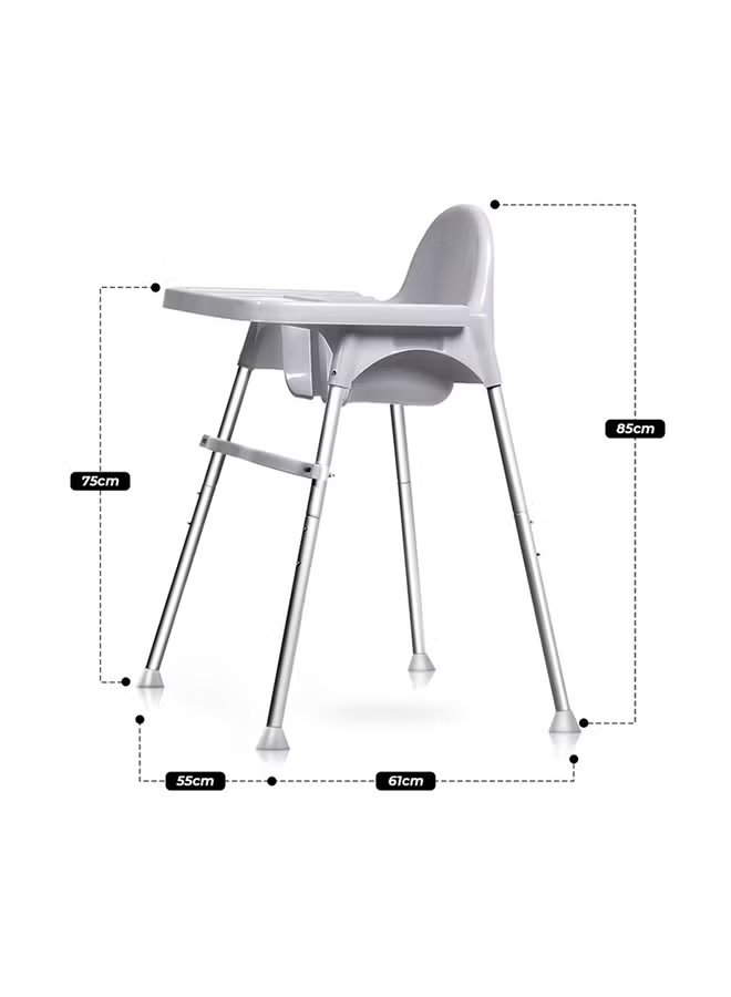 Teknum - High Chair With Removable Tray - Grey 6