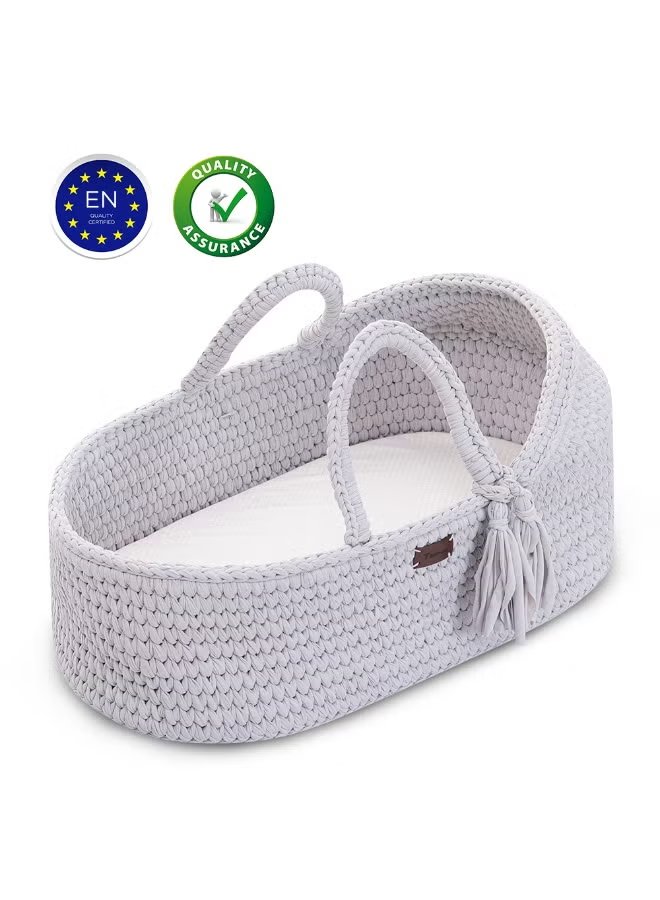 TEKNUM Moses Rope Basket - Grey 8