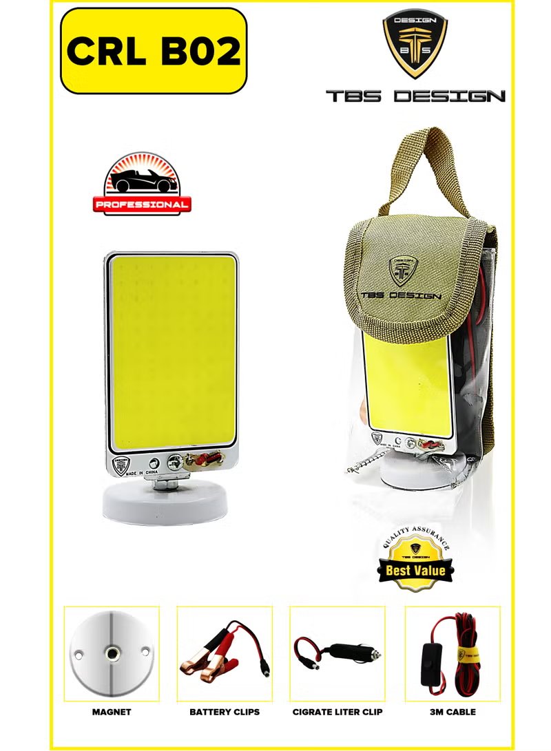 TBS DESIGN CRL-B02 Portable COB LED Work Light with Magnetic Base 4