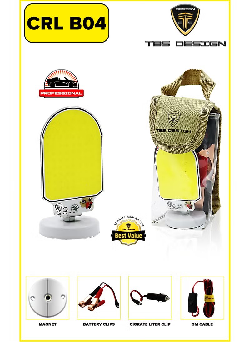 TBS CRL-B04 360° Portable LED Work Light & Camping Lantern with Magnetic Base 3