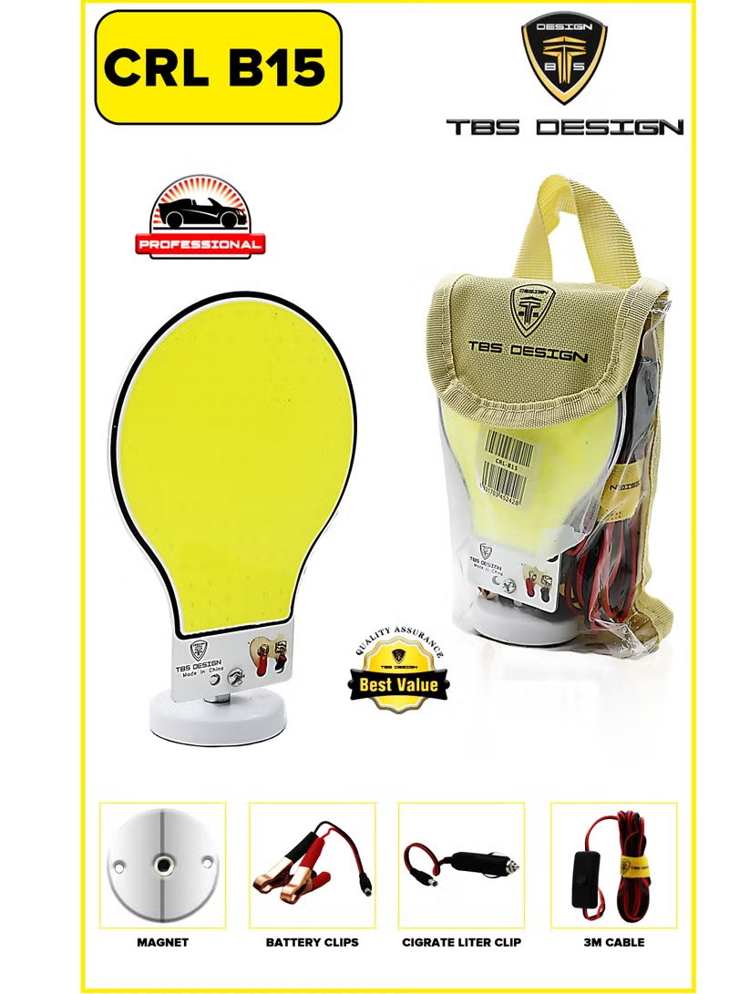 TBS CRL-B15 Portable 360° LED Work Light & Camping Lantern with Magnetic Base 3