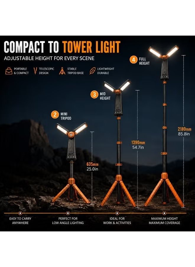 TOBY'S CPL-T50 LED Camping Light with Telescopic Tripod 6