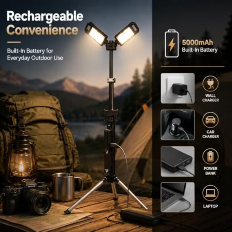 Toby's VIP 11 Pro Rechargeable Camping Light with Tripod 3