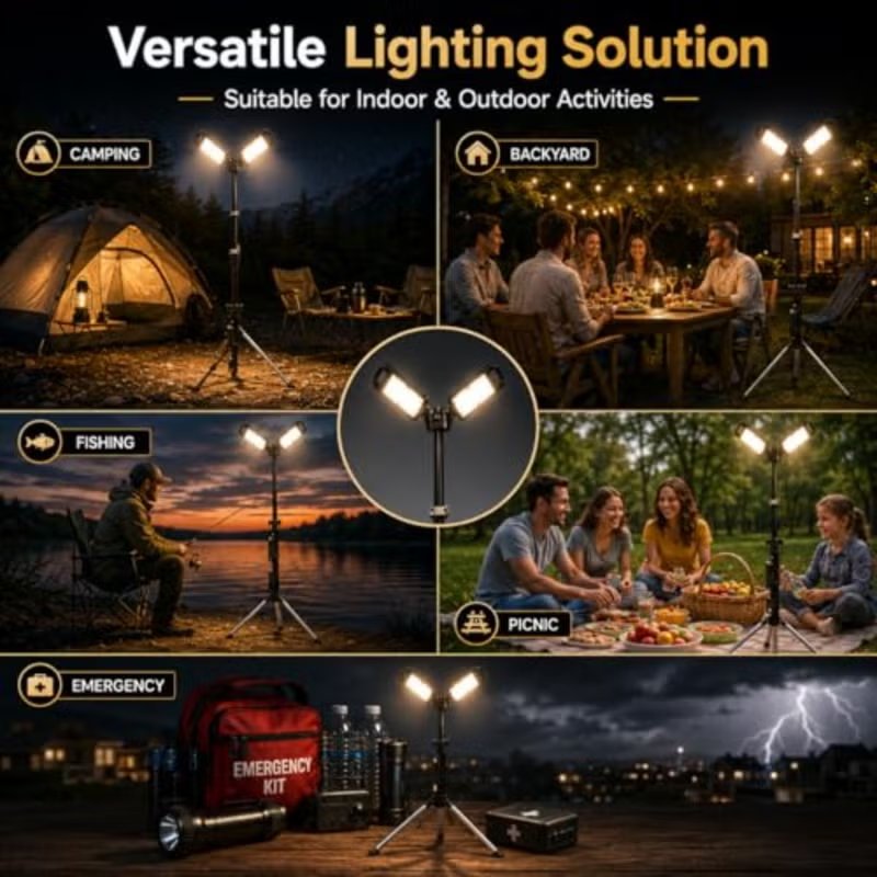 Toby's VIP 11 Pro Rechargeable Camping Light with Tripod 4