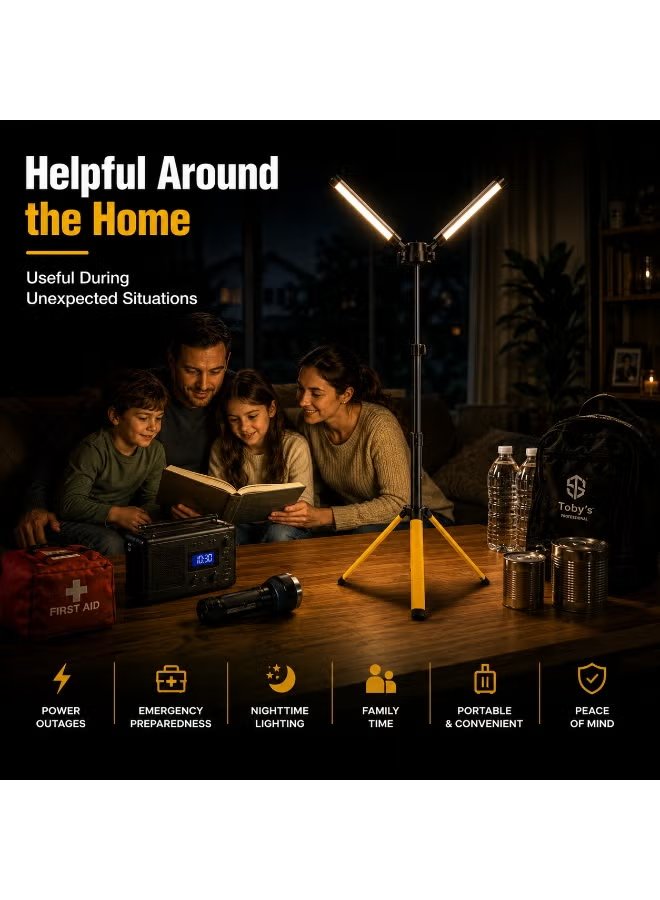 Toby's VIP 11 Max Rechargeable Camping Light with Adjustable Tripod Stand 6