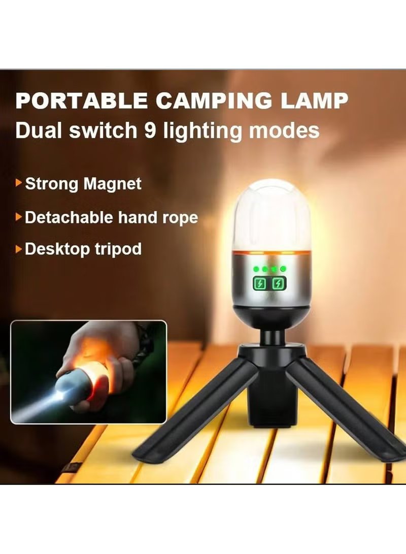 Toby's BV-17 Portable Camping Tent Lamp Flashlight - 400mAh 3