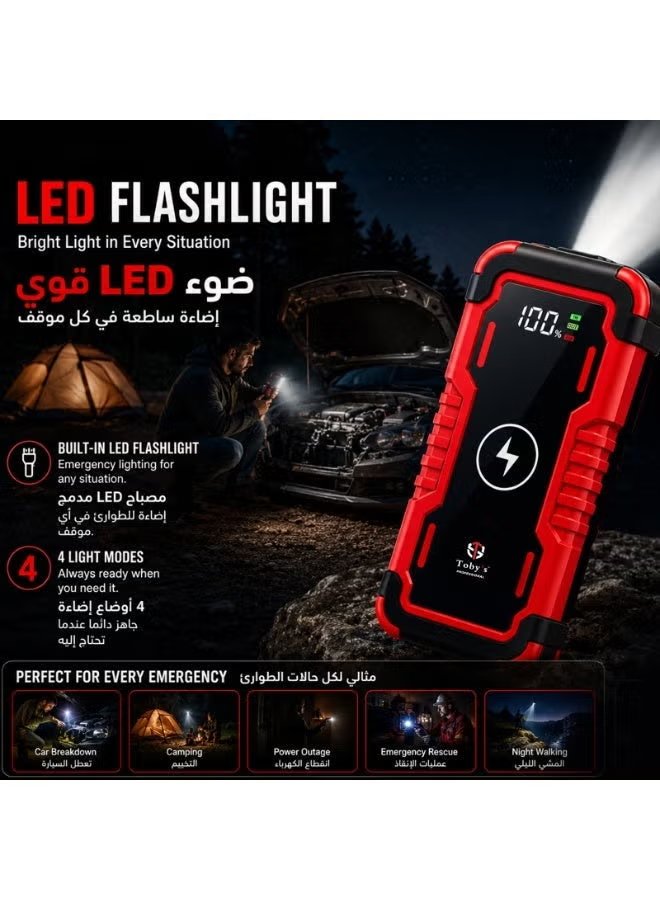 Toby's X8 Portable Car Jump Starter & 8000mAh Wireless Power Bank 7