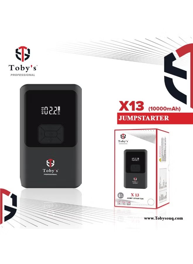 Toby's X13 10000mAh Portable Car Jump Starter with Air Inflator Pump 5