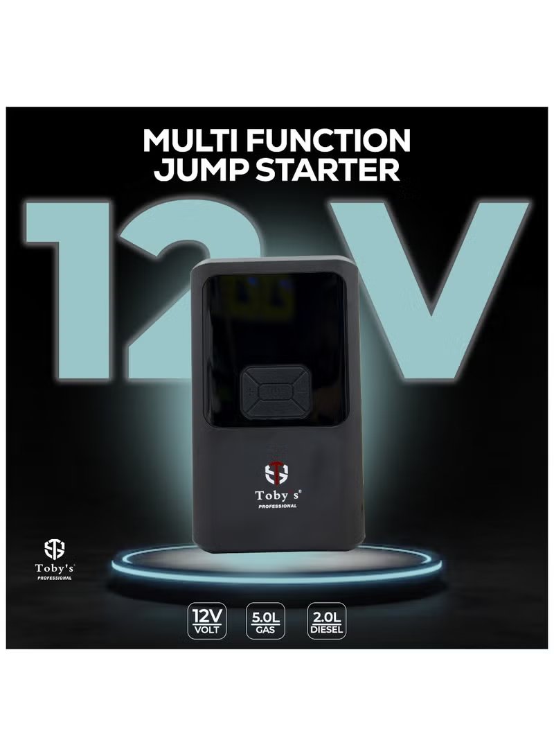 Toby's X13 10000mAh Portable Car Jump Starter with Air Inflator Pump 8
