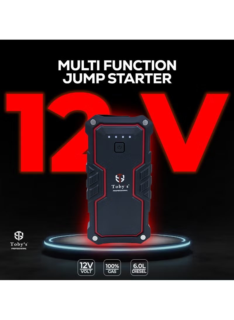 Toby's X16 Multifunction Portable Car Jump Starter & Power Bank 16000mAh 2