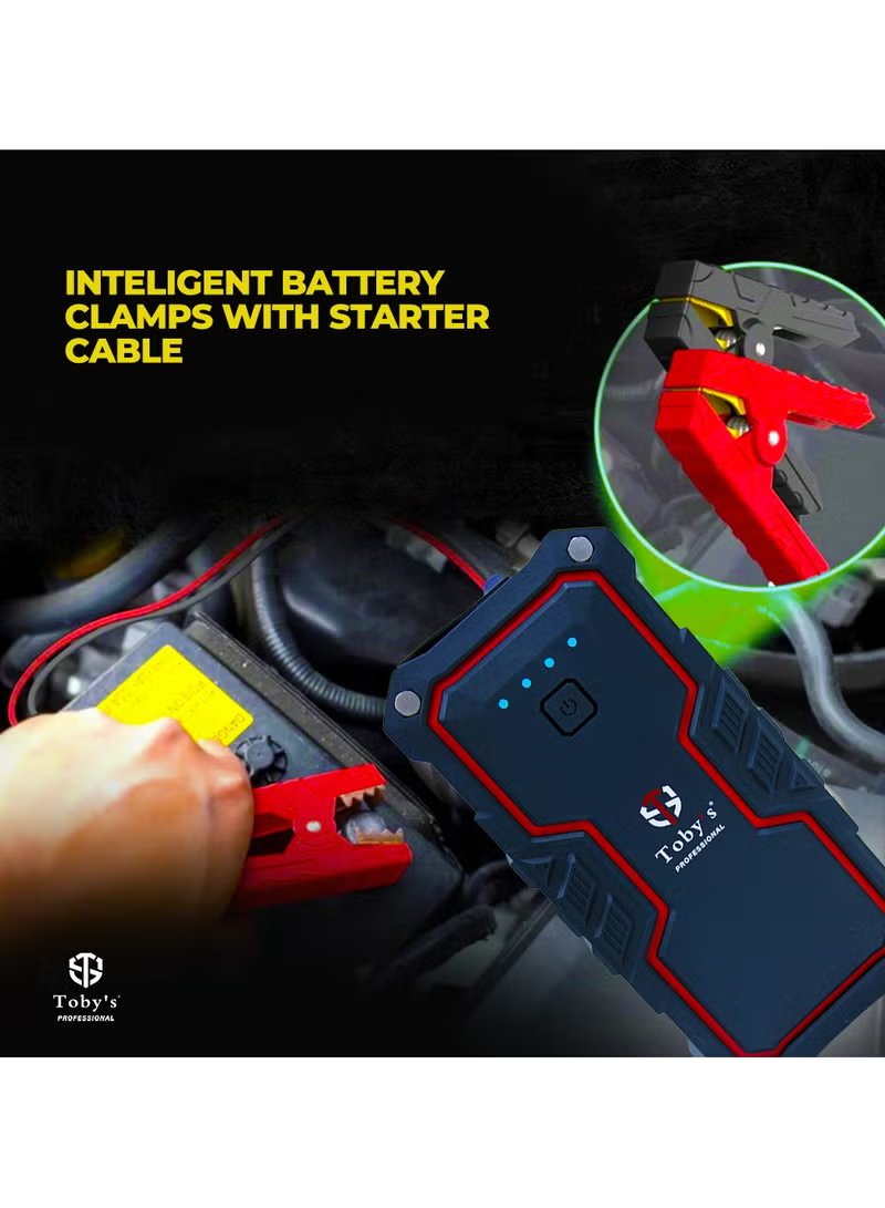 Toby's X16 Multifunction Portable Car Jump Starter & Power Bank 16000mAh 6