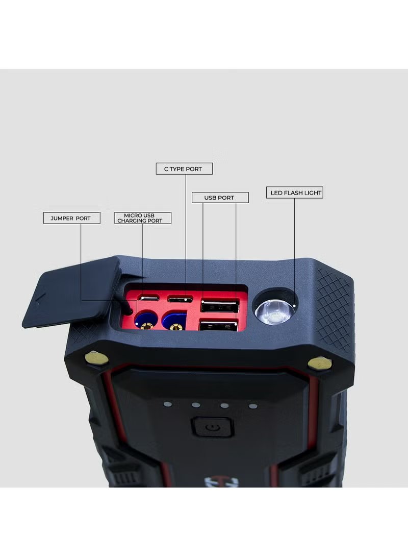 Toby's X16 Multifunction Portable Car Jump Starter & Power Bank 16000mAh 7