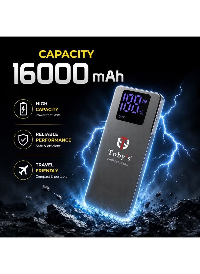 Toby's X20 T66 PRO Portable Car Jump Starter & Air Compressor Power Bank (16000mAh, 1000A) 2