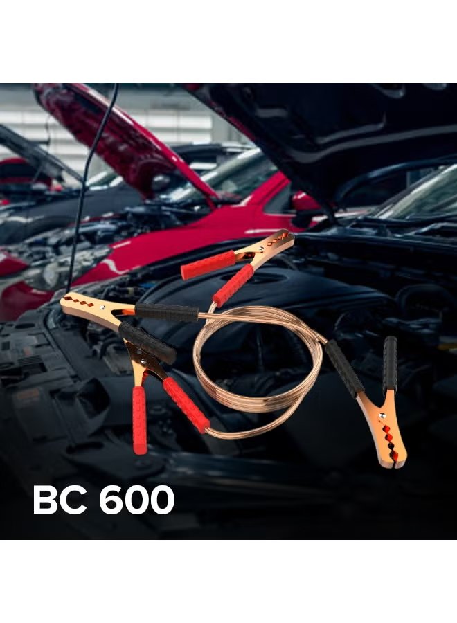 Toby's BC-600 Heavy Duty Car Booster Jumper Cable 600AMP - 2.5M 4