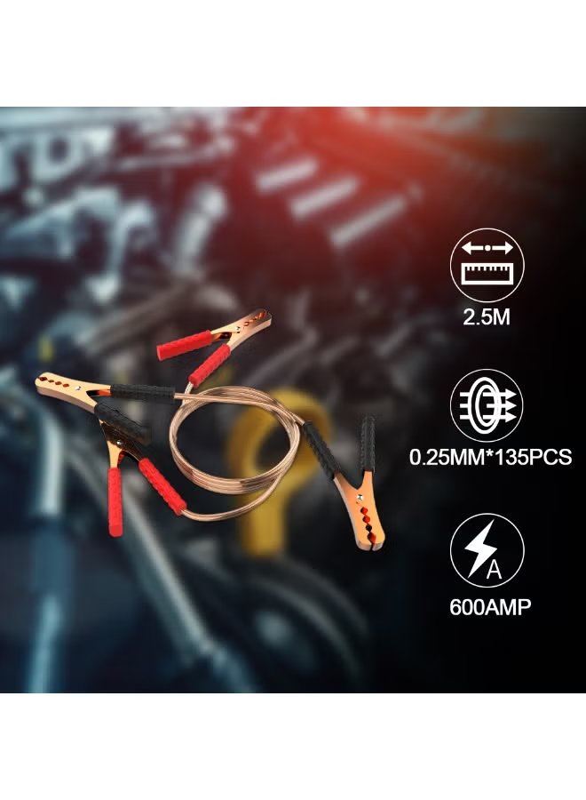 Toby's BC-600 Heavy Duty Car Booster Jumper Cable 600AMP - 2.5M 5