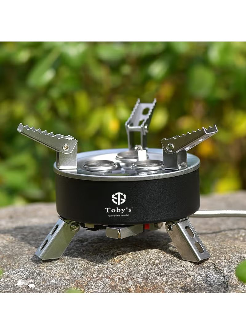 Toby's 6800W Folding 3-Burner Camping Gas Stove with Piezo Ignition 3