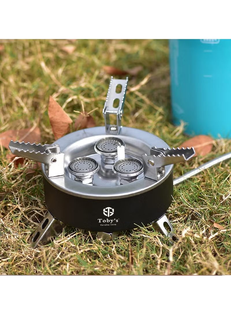 Toby's 6800W Folding 3-Burner Camping Gas Stove with Piezo Ignition 4