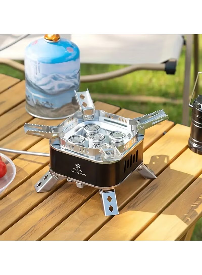 Toby's 15800W 5-Core Windproof Portable Camping Gas Stove (Stove-07) 2