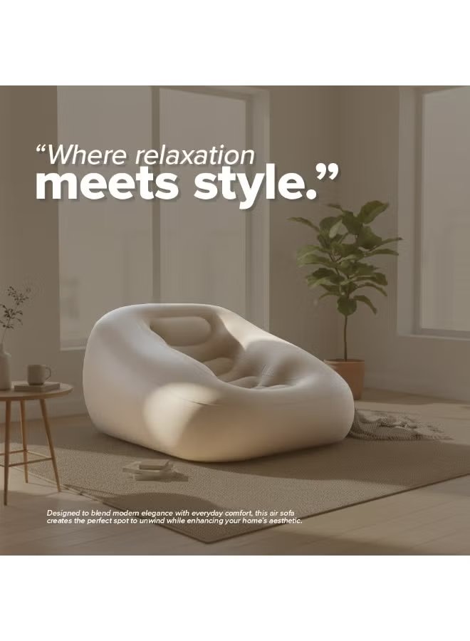 Toby's Inflatable Air Sofa Chair with 3-in-1 Automatic Pump (155x110x65 cm) 5