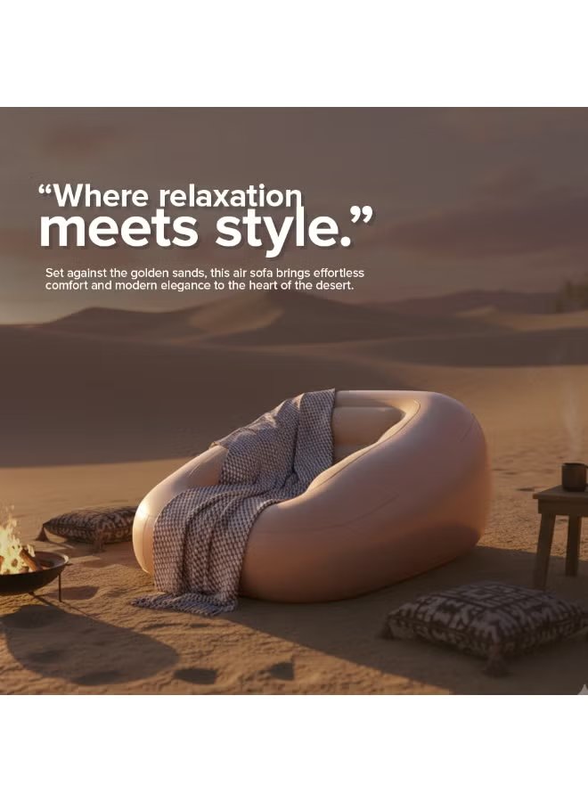 Toby's Inflatable Air Sofa Chair with 3-in-1 Automatic Pump (155x110x65 cm) 6