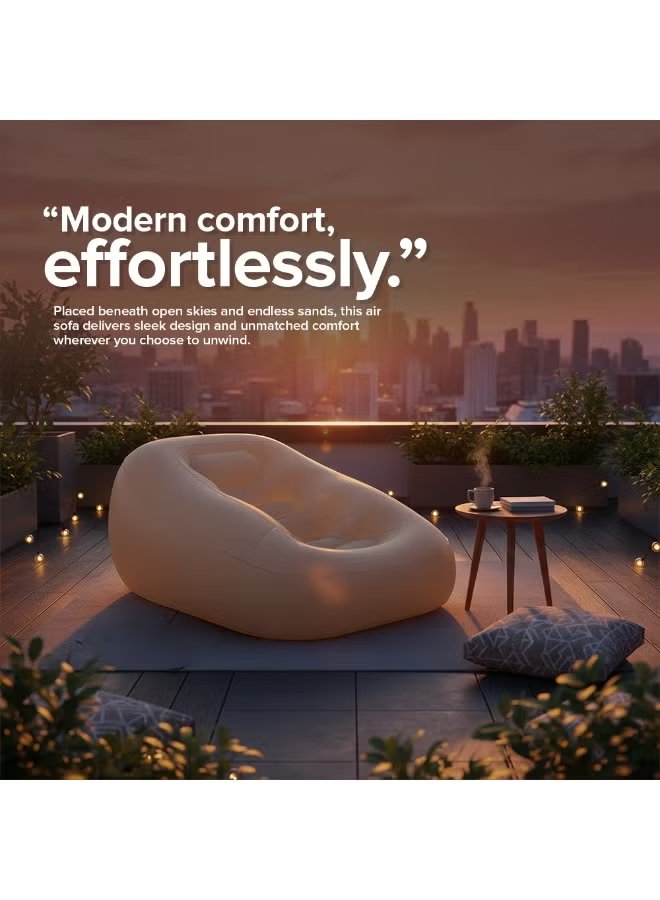 Toby's Inflatable Air Sofa Chair with 3-in-1 Automatic Pump (155x110x65 cm) 7