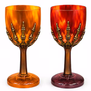 Halloween Skeleton Hand Wine Glass Goblet