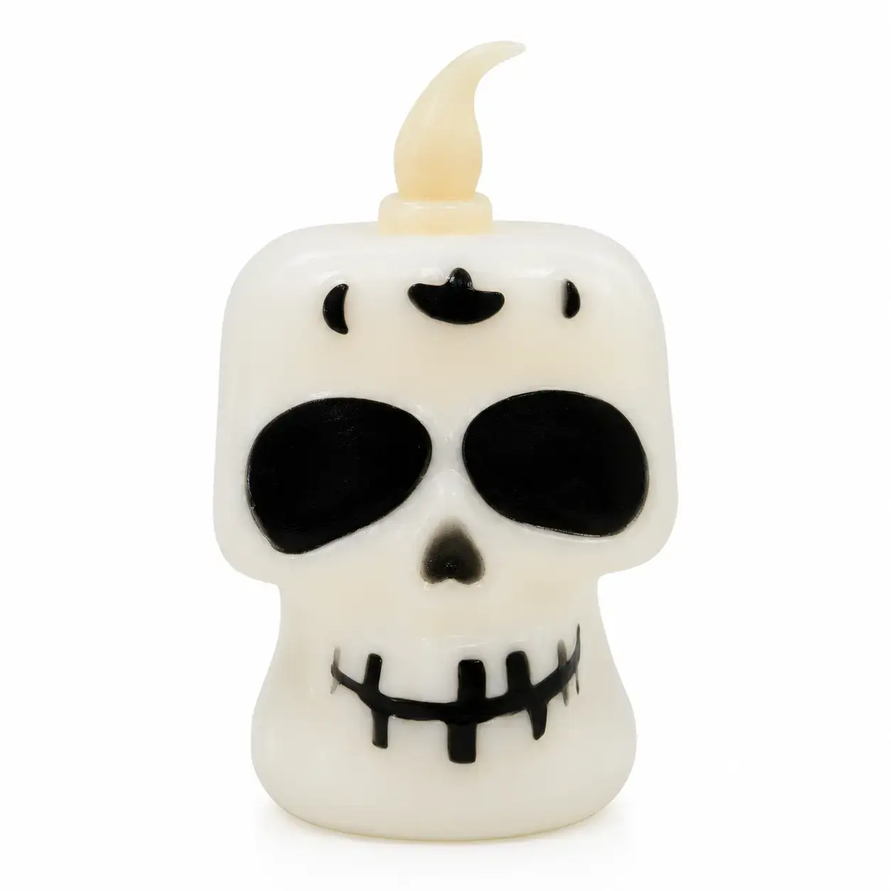 Halloween Skull Head Flameless LED Candle Decorative Light