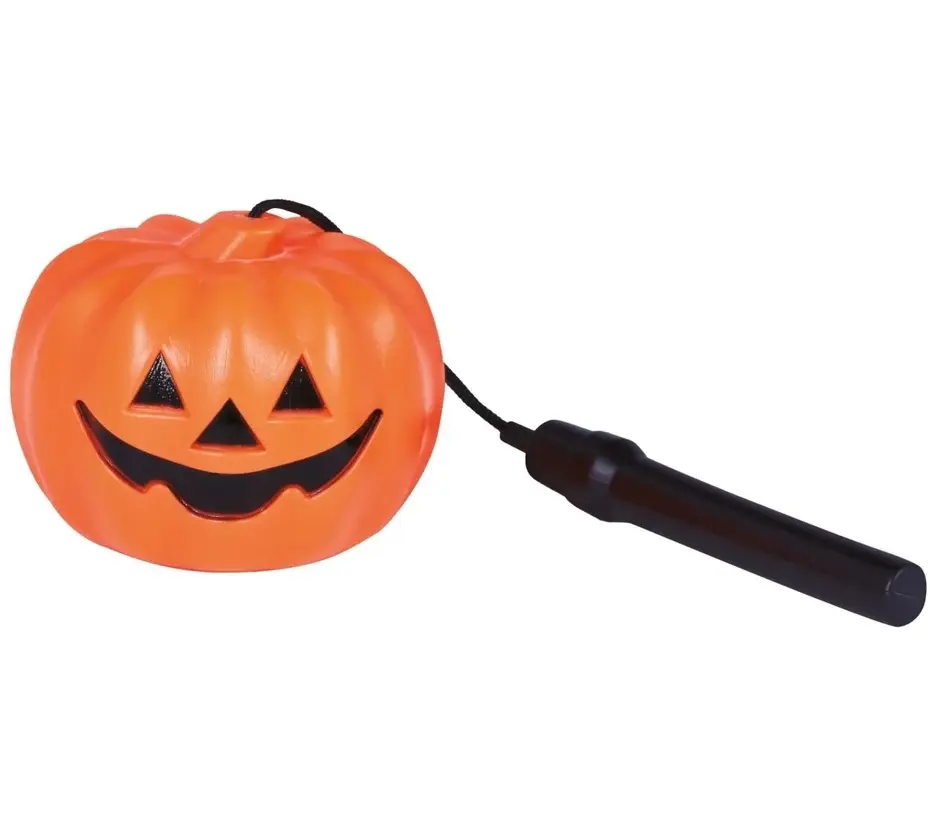 9cm Voice-Controlled Halloween Pumpkin Lantern with Handle