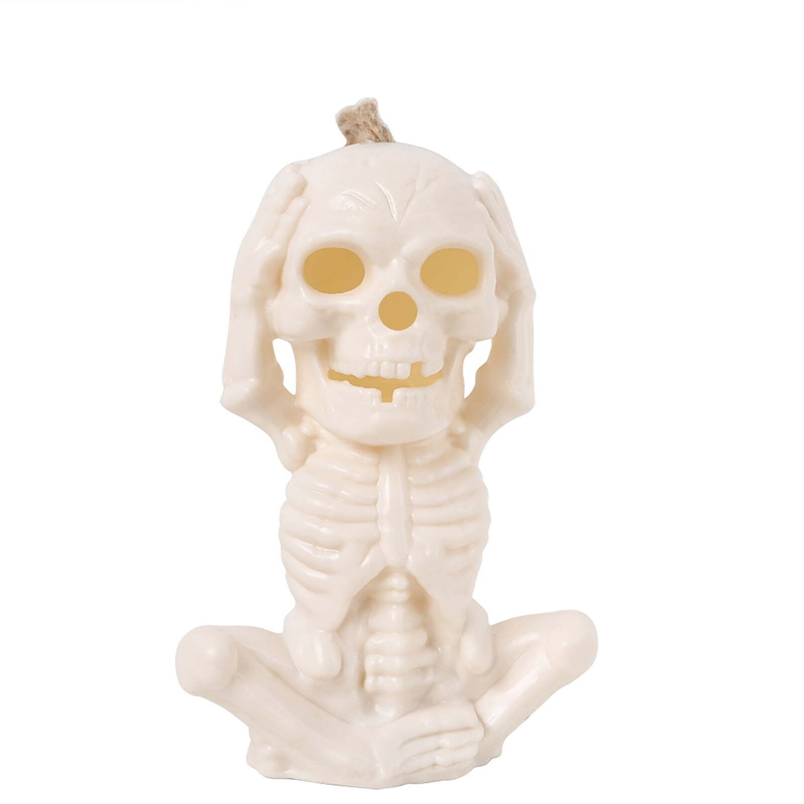 Halloween Sitting Skeleton Skull Decorative Ornament