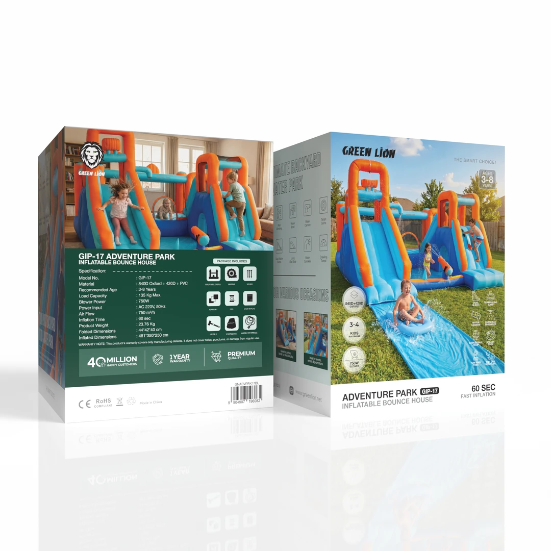 Green Lion Adventure Park GIP-17 Inflatable Bounce House 2