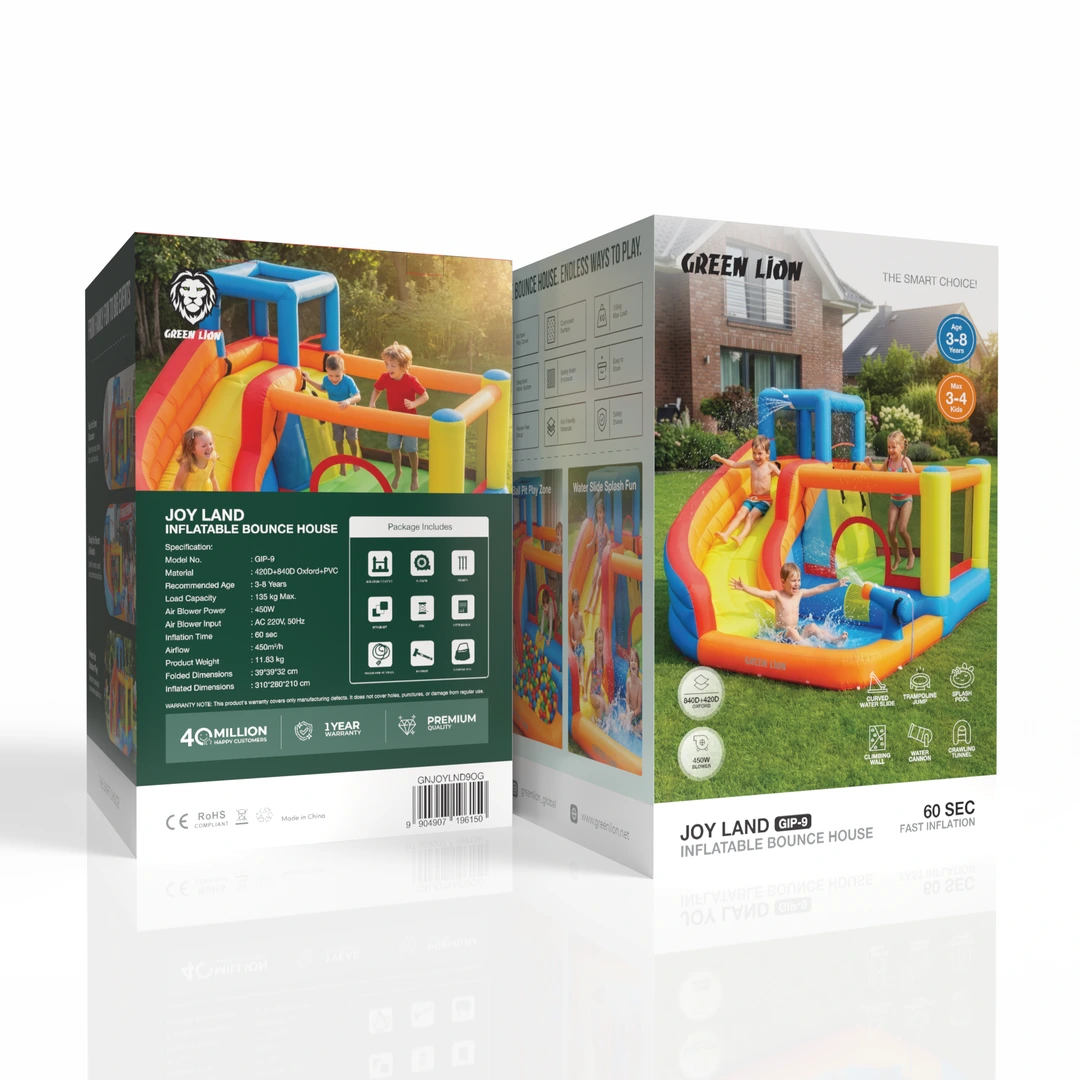 Green Lion Joy Land GIP-9 Inflatable Bounce House 2