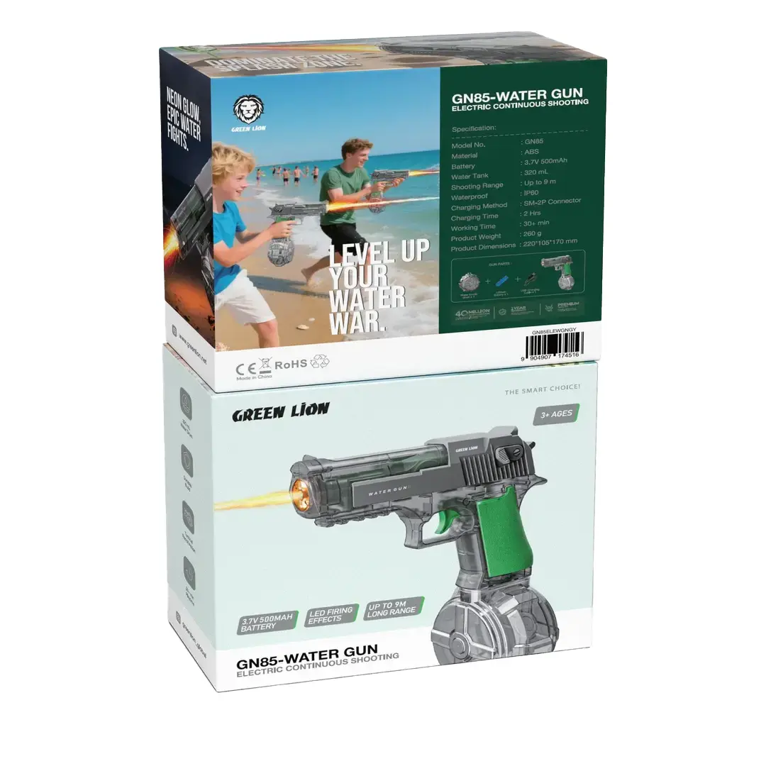 Green Lion GN85 Electric Continuous Shooting Water Gun - Grey 4