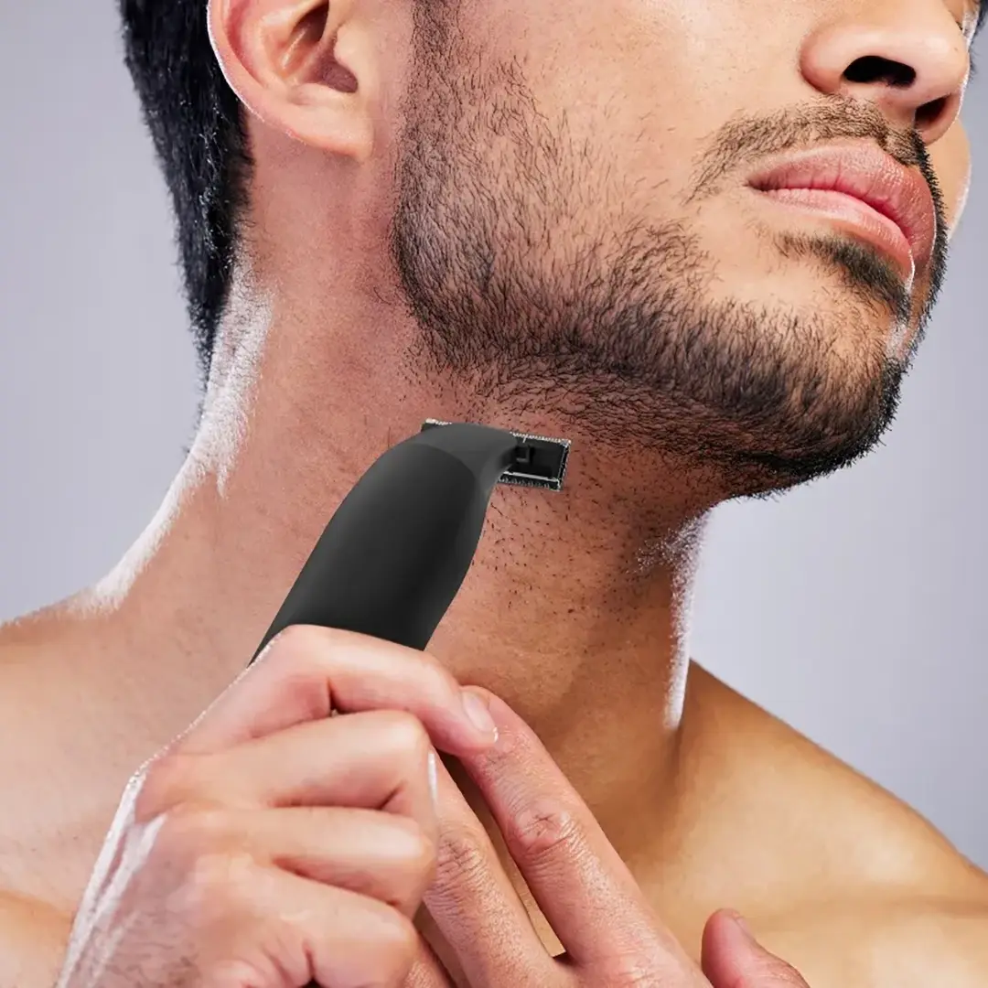 Green Lion One Blade Plus Hair, Nose & Eyebrow Trimmer - Black 2