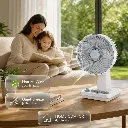Green Lion Classic 8" Desktop Fan - White 4