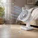 Green Lion Classic 8" Desktop Fan - White 5