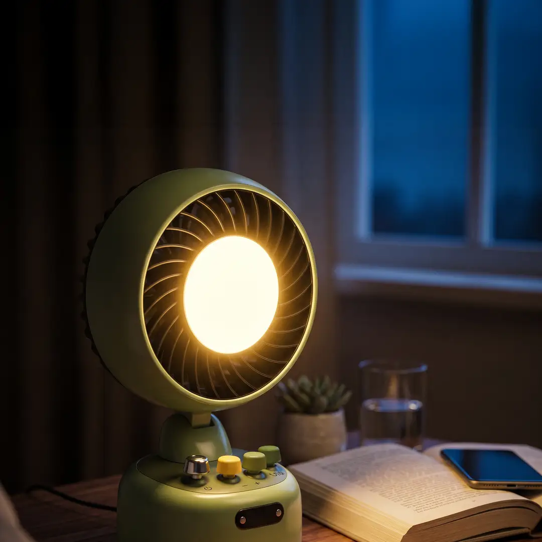 Green Lion 1920 Retro Portable Desktop Fan - Green 2